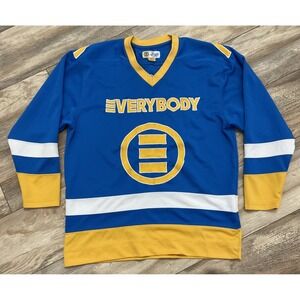 Logic Everybody Hockey Jersey Blue Yellow #85 Men's Small
